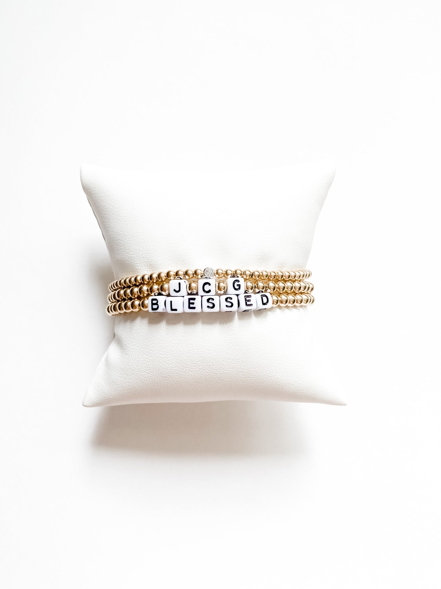 Gold Filled Custom Initials or Word Bracelet | 4mm